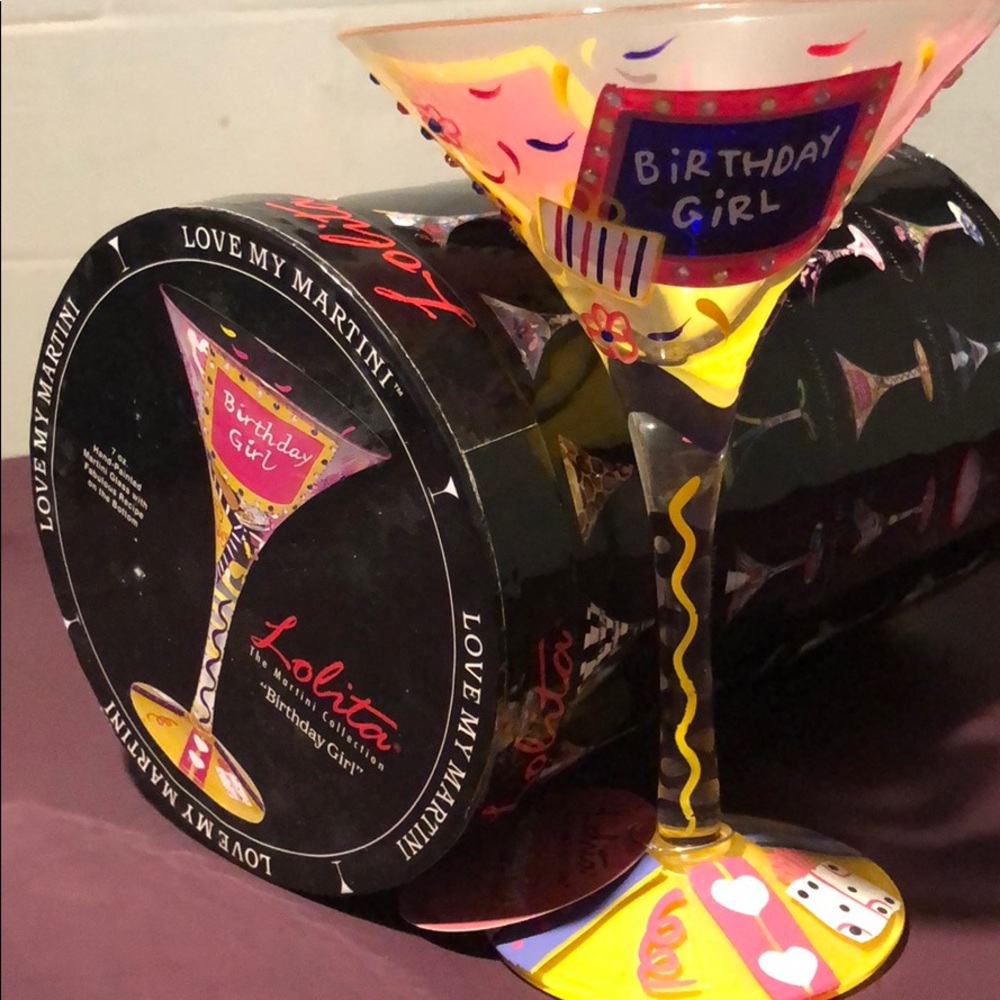 Lolita Painted Martini Glass